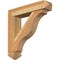 Ekena Millwork Funston Arts and Crafts Rough Sawn Bracket w/ Offset Brace, Western Red Cedar, 6"W x 26"D x 26"H BKT0604X26X26FST03RWR - alternate 1
